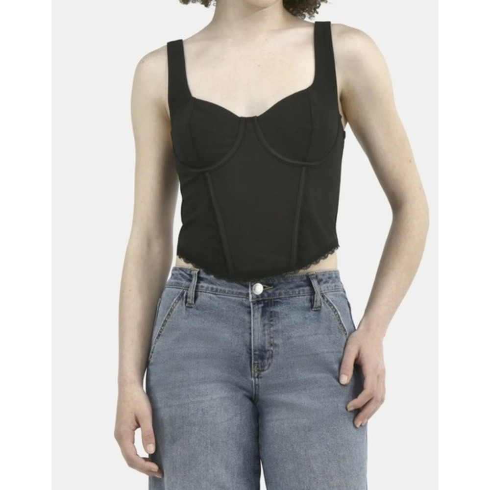 No‎ Boundaries Women Corset Bustier Top XXS Baddie Edgy Punk Goth Festival Y2K